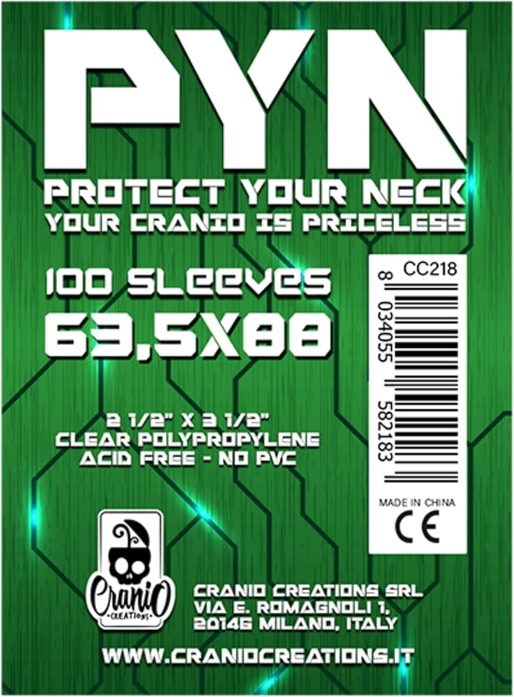 Pochettes protectrices PYN 63,5 × 88 mm – Taille standard