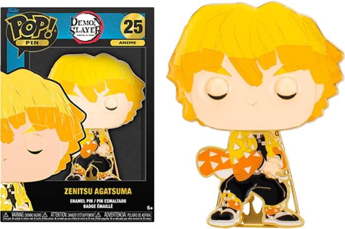 Demon Slayer – Grande broche émaillée Pop N° 25 – Zenitsu Agatsuma