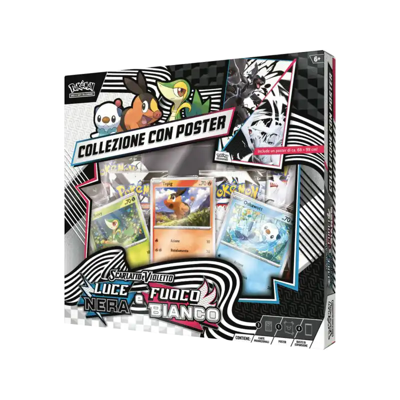 Pokémon — Collection Poster Noir et Blanc Explosion Plasma