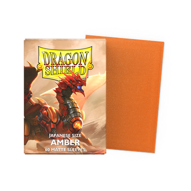 Dragon Shield – Japanese Size Amber (60 Bustine Protettive per Carte)