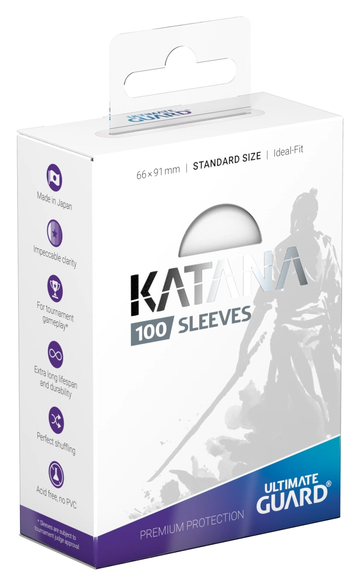 Katana Sleeves Standard (100) – Transparent