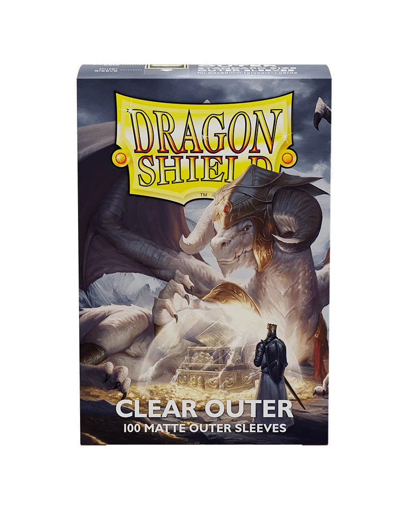 Dragon Shield – Pochettes extérieures transparentes – 100 Protège-cartes